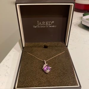 Amethyst pendant necklace